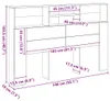 VidaXL 856871, Eiche, Holz, 1600 mm, 103,5 cm, 190 mm Produktbild-Vorschau 8