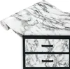 Klebefolie Möbel 45x100 cm - Marmor Schwarz-Weiß - Produktbild-Vorschau 1