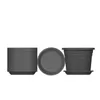 BigDean 3x Blumentopf Untersetzer Ø 49 cm Farbe Anthrazit Produktbild-Vorschau 4