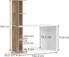 Psací stůl Vicco Tower Bílá/Sonoma 122.2 x 55.2 cm se 4 Náhled obrázku produktu 3