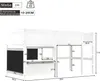 Hochbett, Kinderbett mit Lattenrost und Leiter, 90x200 cm, Produktbild-Vorschau 7