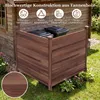 COSTWAY  2-tlg. Gartenzaun, Steckzaun 119x115,5cm(L x H), Produktbild-Vorschau 4