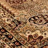 A close-up view of a detailed oriental rug with intricate patterns in beige, brown, black, and red tones. Produktbild-Vorschau