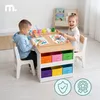 Detský stolík Mamabrum s 2 stoličkami, s výklopnou doskou a Náhľad obrázku produktu 6