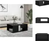 vidaXL Konferenční stolek černý 90x67x33 cm materiál na Náhled obrázku produktu 1