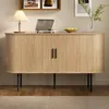 Sideboard - Holzoptik - Rolljalousie-Türen & Eisenbeine - Produktbild-Vorschau 1