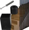 A collage of staircase railing components and a section of a staircase. Anteprima dell’immagine prodotto