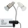LED Klemmleuchte Klemmlampe GU10 3 W silber Produktbild-Vorschau 3