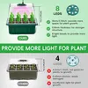 Comparison of two plant growth trays, one labeled 'OURS' with more features and benefits, and another labeled 'OTHERS' with disadvantages. Náhled obrázku produktu