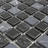 Glas Naturstein Mosaikfliesen Zekova Schwarz Grau Produktbild-Vorschau 2