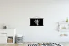 MuchoWow® Textilposter Giraffe - Tier - Schwarz - Weiß Produktbild-Vorschau 2