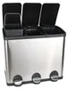 RIBELLI Edelstahl Mülltrennsystem 60 l (3 × 20 l) – Produktbild-Vorschau 3
