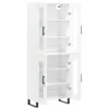 vidaXL Highboard Weiß 69,5x34x180 cm Holzwerkstoff Produktbild-Vorschau 4