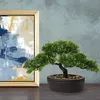 Kunstbonsai, Podocarpus, zeder, kiefer, zwarte keramische Productafbeelding-voorbeeld 6