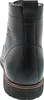 Close-up view of the back of a black leather boot. Produktbild-Vorschau