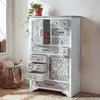 Komoda apteczna HWC-J48, komoda z szufladami, drewniane Podgląd zdjęcia produktu 1