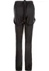 Back view of black softshell pants with suspenders. Produktbild-Vorschau