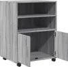 vidaXL Skriňa na kolieskach Grey Sonoma 60x48x81 cm Náhľad obrázku produktu 7
