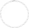 7,7mm Collier Halskette 925 Silber teilmattiert & Produktbild-Vorschau 1
