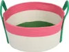 Coockoo Katzenkorb Binge rosa/grün, Maße: 44 x 44 x 20 cm Produktbild-Vorschau 1