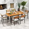 COSTWAY Gartenmöbel Set, 130/170x80cm Gartentisch Produktbild-Vorschau 2