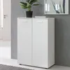 FineBuy Comodà bianca a 2 ante 71x104x35 cm Mobile multiuso Anteprima dell’immagine prodotto 1