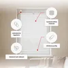 Estika Plissee ohne Bohren - 40x100 cm - Weiß - Jalousien Produktbild-Vorschau 12