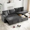 okwish Modernes Klappsofa L-Schlafsofa ausziehbar,Relaxsofa Produktbild-Vorschau 7