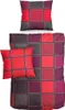 Renforce Bettwäsche Baumwolle Kariert Rot 155x220 80x80cm: Produktbild-Vorschau 1