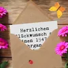 Mr. & Mrs. Panda Klappkarte Spruch 1947 Geburtstag - Weiß - Produktbild-Vorschau 3