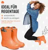 Damen federleichte EVA Gummistiefel Regenschuhe gefüttert Produktbild-Vorschau 5