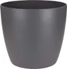 A plain studio shot of a dark gray plant pot. Produktbild-Vorschau