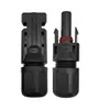 Two black solar connectors are shown against a white background. Produktbild-Vorschau