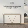 IvoQ Table d'Appoint Industrielle - Table Console Bois & Voir les images du produit 2