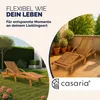 Casaria® Sonnenliege Klappbar Wetterfest Holz Gartenliege Produktbild-Vorschau 6