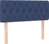 Boxspringbett mit Matratze Blau 90x190 cm Stoff Produktbild-Vorschau 5