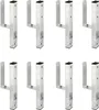 Eight U-shaped post anchors are arranged in two rows of four on a white background. Podgląd zdjęcia produktu