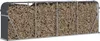 vidaXL Riparo per legna da ardere antracite 300x45x100 cm Anteprima dell’immagine prodotto 3