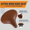 Sella da bicicletta Bikeroo Cruiser, extra larga, elegante Anteprima dell’immagine prodotto 2