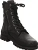 A black leather lace-up boot is shown against a white background. Produktbild-Vorschau