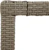 Tavolo da giardino 150 x 75 x 90 cm in vetro e polyrattan Anteprima dell’immagine prodotto 5