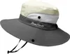 Damen Outdoor UV-Schutz Faltbarer Sonnenhut Netz Breite Produktbild-Vorschau 1