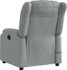 vidaXL Massagesessel Hellgrau Stoff Produktbild-Vorschau 4