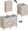 Badschrank für Wäsche Vicco Bruno Beige 80 x 64 cm mit 2 Produktbild-Vorschau 5