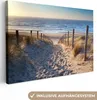 MuchoWow® - Leinwandbilder - Sand - Strand - Düne - Meer - Produktbild-Vorschau 1