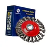 6x Kegelbürste 115mm Bürste gezopft Drahtbürste Produktbild-Vorschau 2