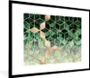 MuchoWow® Gerahmtes Poster Blätter - Gold - Muster - Würfel Produktbild-Vorschau 1