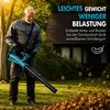 Akku Laubbläser 6 Stufen mit 2x4000mAh Akku und Produktbild-Vorschau 2