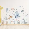 1x Oktopus Wandsticker – niedliches blaues Meeresmotiv aus Produktbild-Vorschau 3