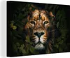 MuchoWow® - Leinwandbilder - Dschungel - Löwe - Tiere - Produktbild-Vorschau 1